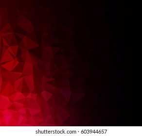 Red Polygonal Mosaic Background, Creative Design Templates