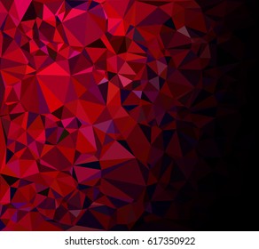 Red Polygonal Mosaic Background, Creative Design Templates