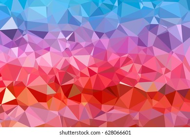 Red Polygonal Mosaic Background, Creative Design Templates