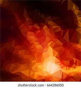 Red Polygonal Mosaic Background, Creative Design Templates