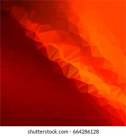 Red Polygonal Mosaic Background, Creative Design Templates