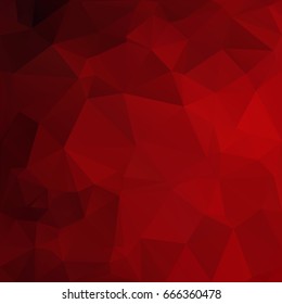 Red Polygonal Mosaic Background, Creative Design Templates