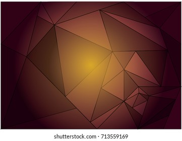 Red Polygonal Mosaic Background, Creative Design Templates