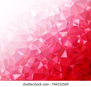 Red Polygonal Mosaic Background, Creative Design Templates