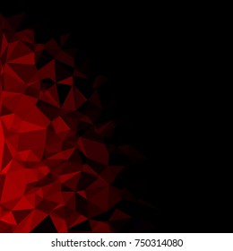 Red Polygonal Mosaic Background, Creative Design Templates