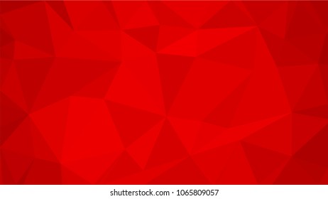 Red Polygonal Mosaic Background, Low Poly Style, Vector illustration, Business Design Templates.