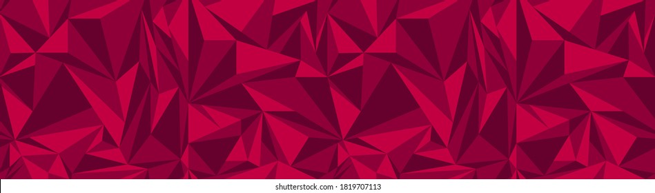 Fondo de mosaico policonal rojo, bajo estilo polaco, ilustración vectorial, plantillas de diseño empresarial