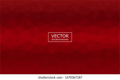 Red polygonal mosaic background. Used for presentation, information, technology, website, poster, business, work.