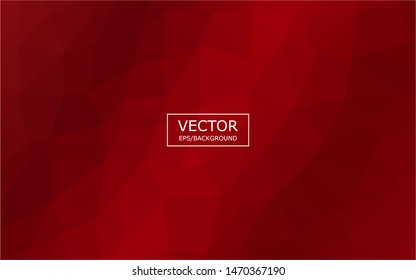 Red polygonal mosaic background. Used for presentation, information, technology, website, poster, business, work.