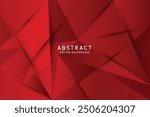 Red Polygonal Mosaic Background, Vector illustration, Creative Business Design Templates