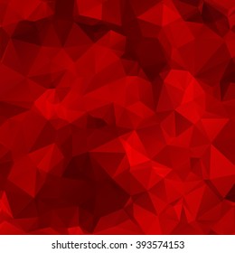 Red Polygonal Mosaic Background, Vector illustration, Business D