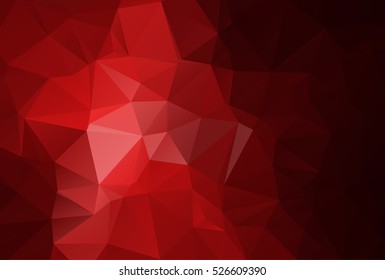 Red Polygonal Mosaic Background, Vector illustration, Creative Business Design Templates