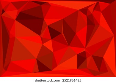 ROTES polygonales Mosaik-Layout für horizontalen Banner, Etikett, Anhänger, Flyer und abstrakten Webhintergrund