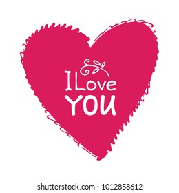 Red polygonal Valentines heart isolated on white background. Design element for greeting cards and holiday decorations. Valentines Day illustration.