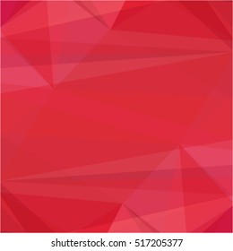 Red polygonal vector illustration of triangles. Creative background with geometric design in the style of origami