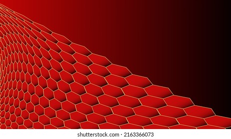 Red Polygones with black and red gradient nice for wallaper or background