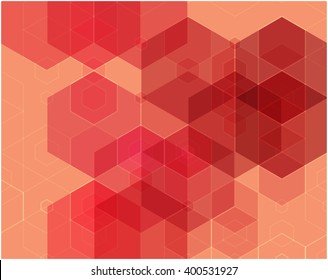 red polygons abstraction book design brochures banners flyers