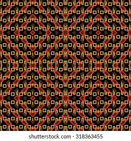red polygons on a black background vector illustration