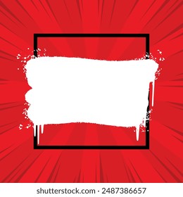 red Pop Art Comic Book Background air brush 