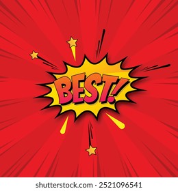 rote Pop Art Explosion Illustration