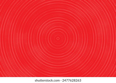 Red pop art retro background with halftone in comics style background. Abstract halftone background fit for social media post, presentation banner, poster, flyer, business card and more.