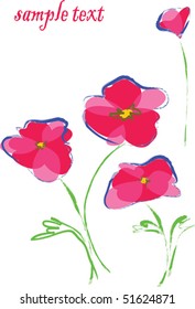 red poppies