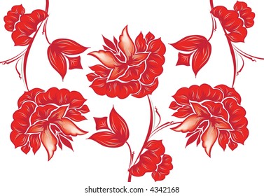 Red poppy background