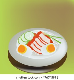Red pork and Rice