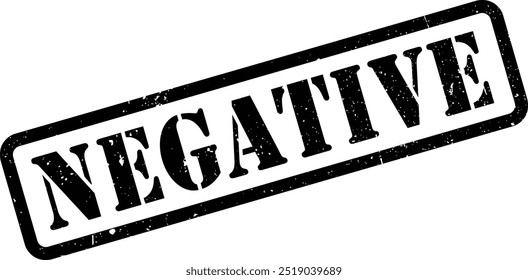 Red Positive Negative Rubber Stamp Grunge Scratches Texture Label Logo Icon Sign Sigil Symbol Emblem Badge Vector EPS PNG Transparent No Background Clip Art Vector EPS PNG 