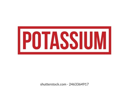 Red Potassium Rubber Stamp Seal Vector