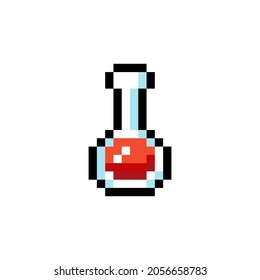 icono gráfico de píxeles de 8 bits de posición roja. Estilo de arte de la Pixel. Activos de juego. Sprite de 8 bits. Ilustración vectorial aislada EPS 10.