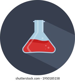 Red potion, illustration, vector on white background.