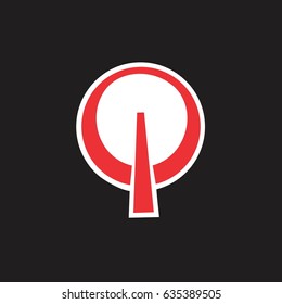 red power button symbol 