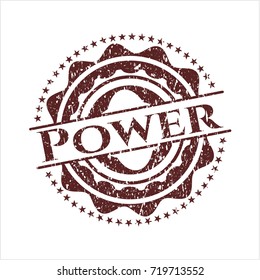 Red Power distress rubber texture