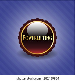 Red Powerfting glänzender Button
