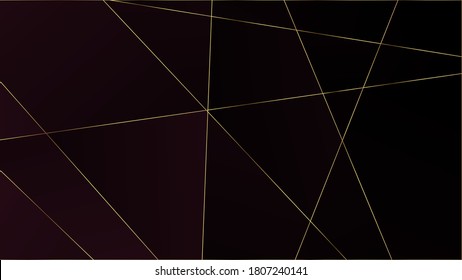Textura de polígono rojo premium. Cartel de lujo triangular Gold Lines Elegantes Formas Platinum Oscuras Chic Marco Triángulo Cristal Fondo Rojo De Lujo. Papel de tapiz de celebración geométrica VIP rica en plata.
