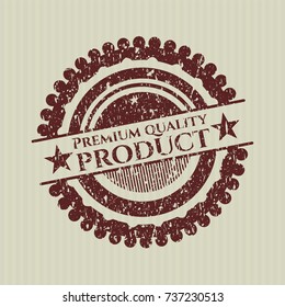 Red Premium Quality Product distress with rubber seal texture