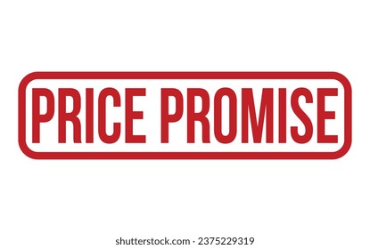 Red Price Promise Rubber Stamp Seal Vector