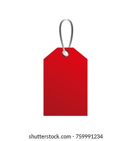 Red Price Tag Commerce Sale Offer Symbol