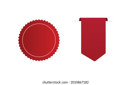 Red price tag design, Vector. EPS 10