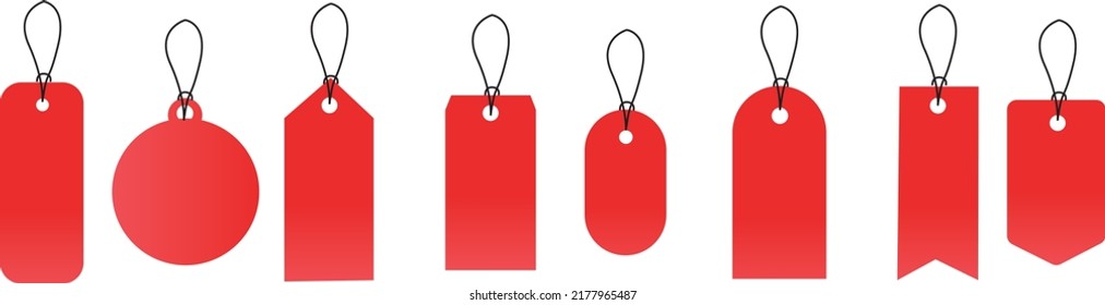 red price tag label design vector illustration 