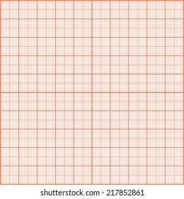 Red print texture. Graph paper.