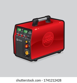 Red Professional Welding Machines MIG-MMA