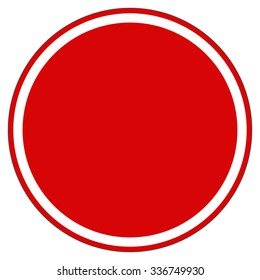 Red prohibition, restriction, no entry sign