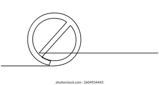 Red prohibition sign, one line continuous drawing stop sign, Stop Sign Doodle, Restiction sign cartoon isolated on white, red stop continuous one line drawing, Red prohibition