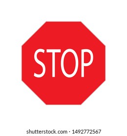 Red Prohibition Stop Sign Red Circle Stock Vector (Royalty Free ...