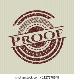 Red Proof distress rubber grunge texture seal