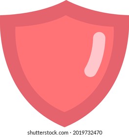Red protection, illustration, vector on a white background.