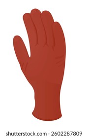 Red protective gloves. vector illustration