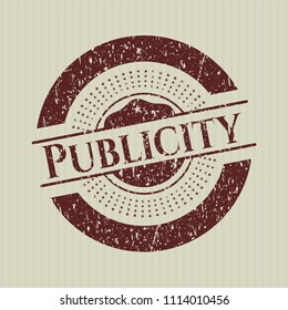 Red Publicity rubber grunge texture stamp